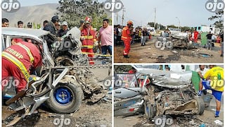 Huaral: tres muertos deja choque entre dos camionetas (VIDEO)