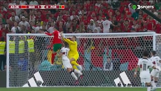 Arquero portugués se equivocó: golazo de En-Nesyri para el 1-0 de Marruecos | VIDEO