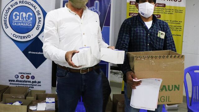 Cajamarca: entregan ivermectina y mascarillas a centros de salud de Cutervo