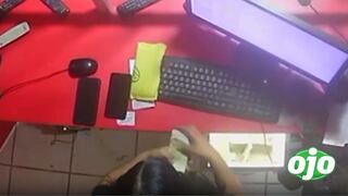 VMT: mujer roba más de 4 mil soles en su primer día de trabajo en casa de apuestas (VIDEO)