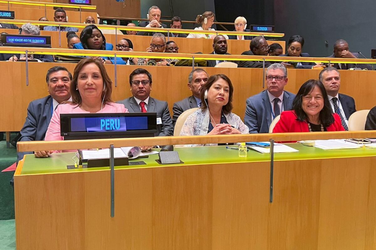 En la sede de la ONU, en Nueva York, la mandataria Dina Ercilia Boluarte Zegarra participa en la inauguración del Foro Político de Alto Nivel sobre Desarrollo Sostenible. (Foto: Presidencia)