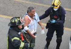 Conductor del Metropolitano sigue en observación tras choque violento