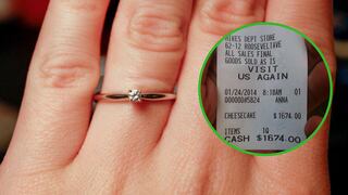 La queja de una mujer por el 'diminuto' diamante de su anillo de compromiso (FOTOS)