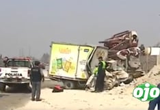 Autopista Ramiro Prialé: una persona fallece tras trágico accidente entre tráiler y furgoneta