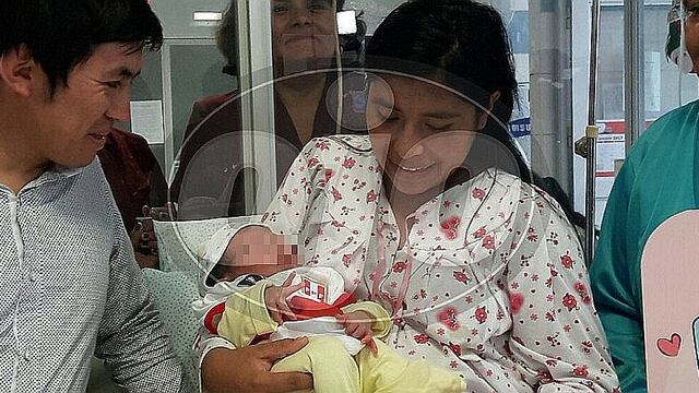 Bebé varón fue el primero en nacer este 25 de diciembre (VIDEO)
