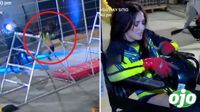 Rosángela Espinoza sufre terrible accidente EN VIVO y es trasladada en silla de ruedas