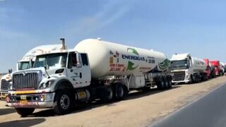 Camiones cisterna forman larga cola por GLP en Pisco: “Esperaré de dos a tres días”, dice transportista | VIDEO 