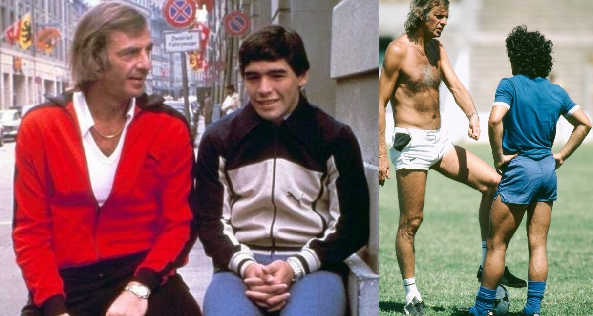 César Luis Menotti y Maradona.