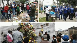 Cementerio El Ángel: Efectivos ponen orden ante masiva visita de familias (VIDEO)