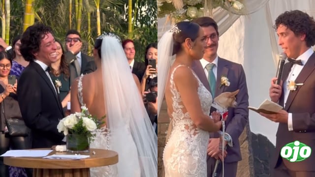 Verónica Álvarez sorprende a Mateo Garrido Lecca en la boda: “No eres feo”