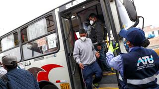 Coronavirus: continúan bajando a pasajeros de buses por no usar protector facial o incumplir el aforo
