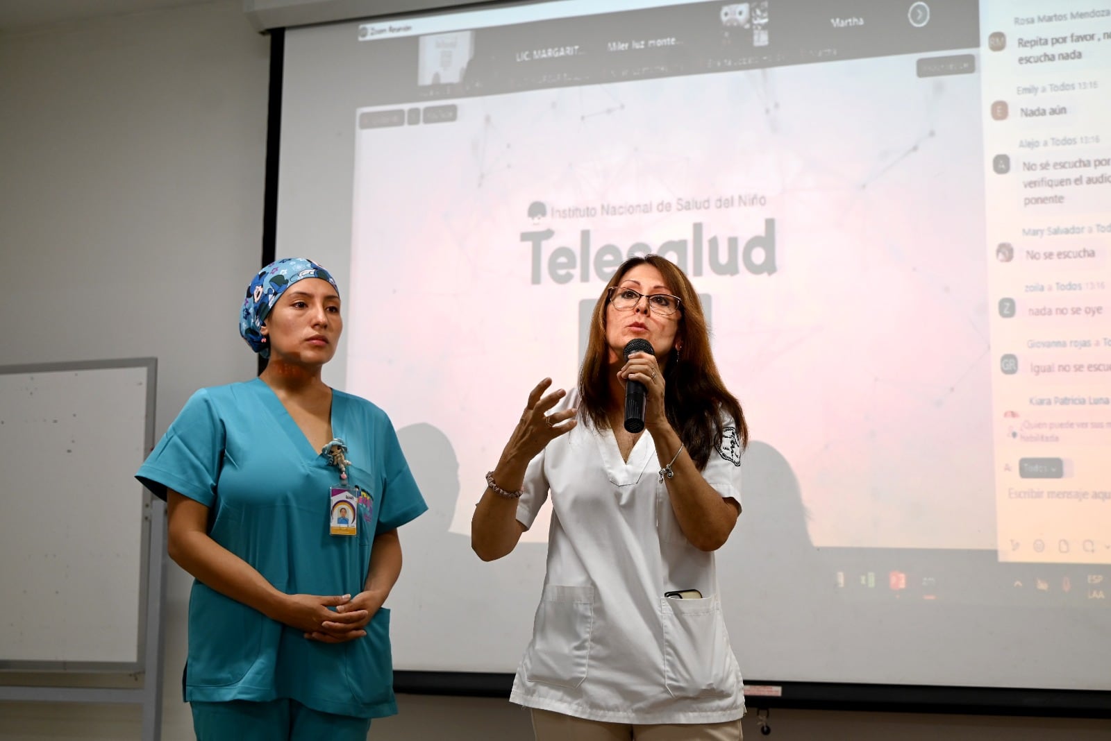 Dra. María Castillo Díaz, de la Oficina de Epidemiología del INSN. insta a los padres a que completen el esquema de vacunación de sus hijos.