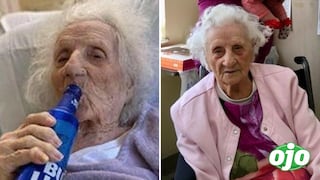 Abuelita de 103 años logró vencer al COVID-19 y lo celebra tomando una cerveza bien helada 