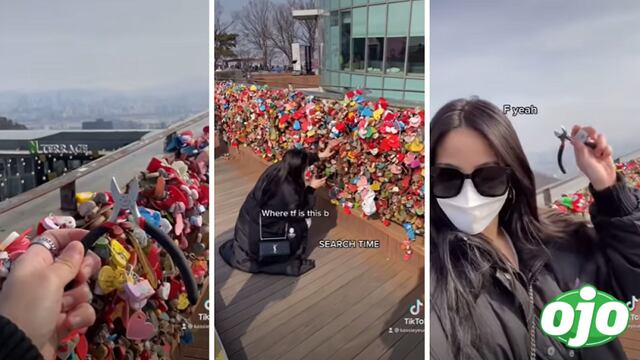 Joven viaja de EE.UU. a Corea del Sur para quitar su “candado del amor” | VIDEO