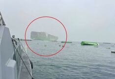 Cierran totalmente el Puerto del Callao tras caída de contenedores al mar