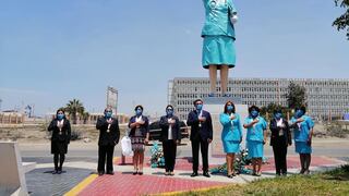 Áncash: Entregan gigante monumento en honor a enfermeras fallecidas en lucha contra el COVID-19 | VIDEO