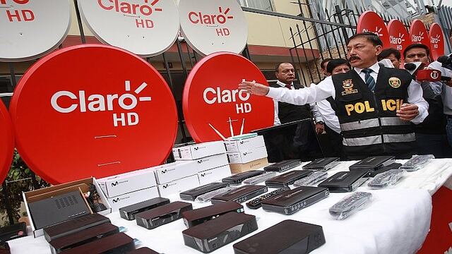 Cercado de Lima: Incautan equipos de TV satelital valorizados en S/. 200 mil [VIDEO]