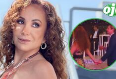 Janet Barboza es grabada caminando de la mano con galán en fiesta de la madre de Richard Acuña (VIDEO)