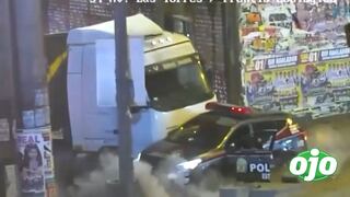 Persecución en Ate Vitarte: PNP detiene a hombre que intentó robar tráiler (VIDEO)