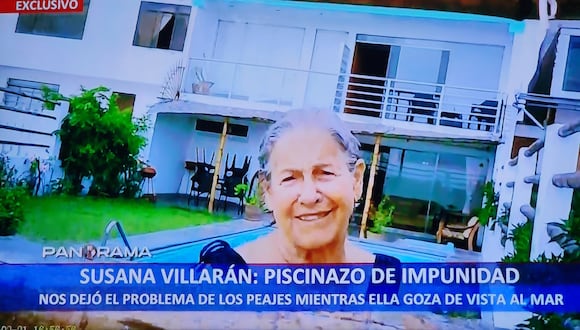 Susana Villarán disfruta de la vida en Lurín, frente al mar, en piscina.
