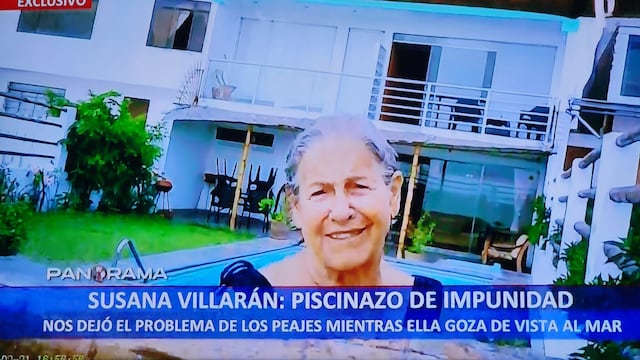 Susana Villarán vive como “burguesa” y se da sus “piscinazos” frente al mar