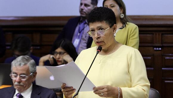 Martha Moyano apoyó dictamen. (Foto: Congreso)