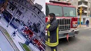 Cercado de Lima: Bus de Corredor Azul chocó a camión de bomberos y dejó cinco heridos [VIDEO]