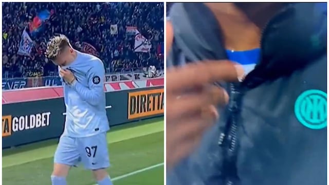 Jugador de Inter lloró por cometer un blooper y su compañero evitó que la cámara lo enfoque | VIDEO