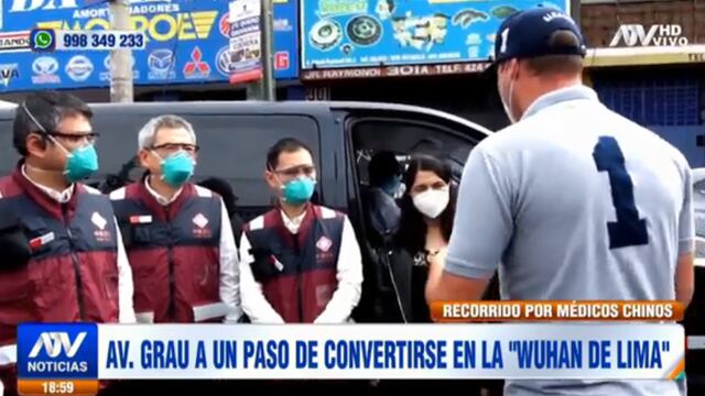 Médicos de China evaluaron calles de La Victoria junto a Forsyth ante incremento de ambulantes