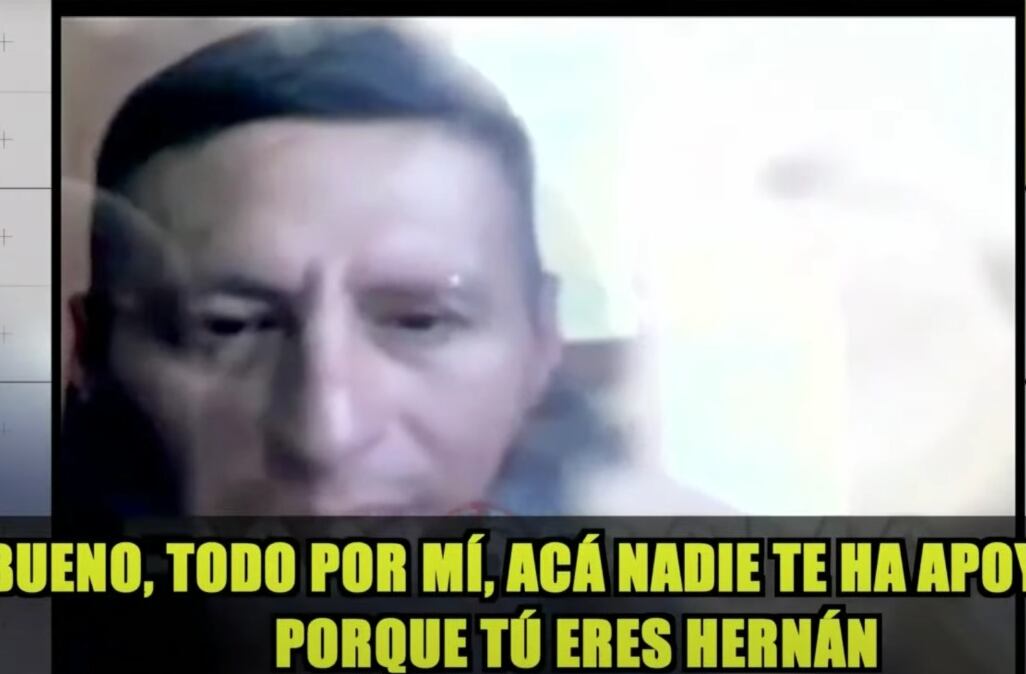 "Cara de Cuy" se grabó con un celular y se lo envió a alcalde por WhatsApp.