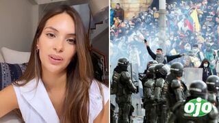 Natalie Vértiz y su sentido mensaje por crisis política en Colombia: “¡Todo está de cabeza en el mundo!”