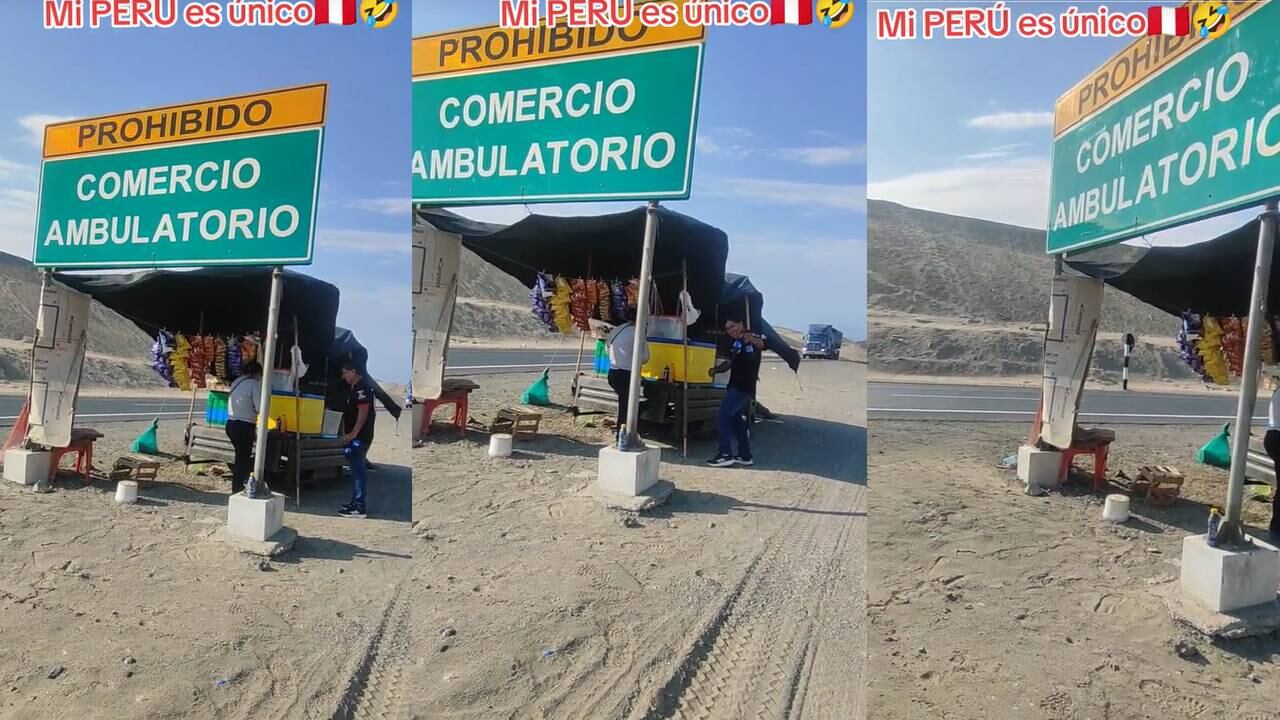 Vendedores colocan su quiosco en lugar prohibido. (Foto: composición EC)