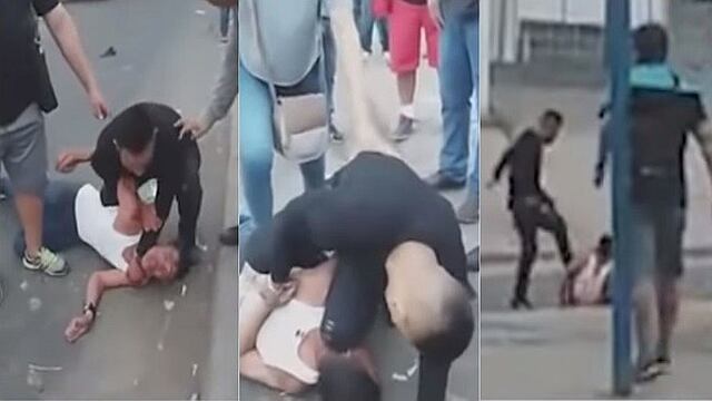 Extranjero intentó asaltar a joven, pero no imaginó recibir brutal golpiza (VÍDEO)