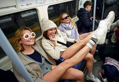 Reino Unido: se quitan pantalones para viajar en el metro de Londres, ¿moda llegará a Lima?