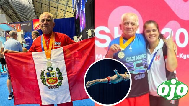 Clavadista de 71 años triunfa en Mundial de Natación y le da su primer oro a Perú en la disciplina 