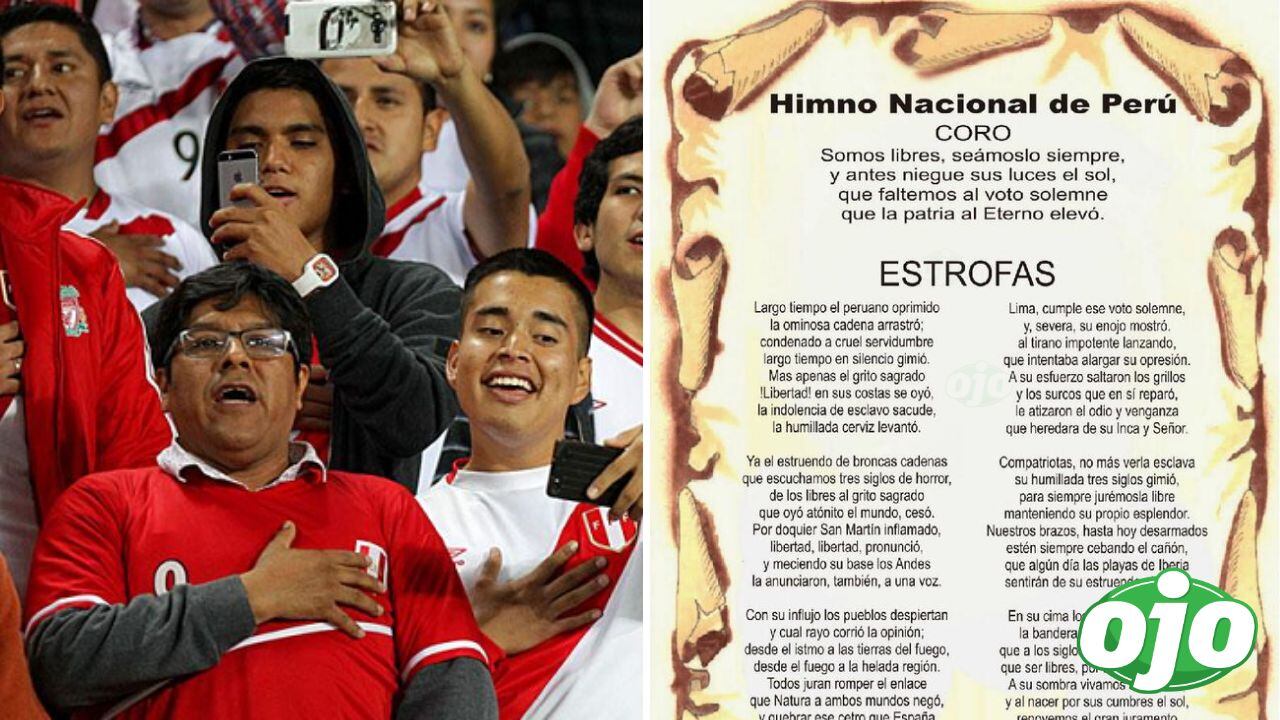 Historia del Himno Nacional del Perú | Imagen compuesta 'Ojo'