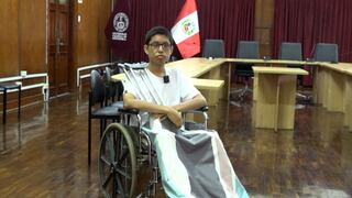 Joven universitario de la UNI pide apoyo para tratar extraño cáncer