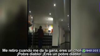 Mujer lanza insultos racistas a conserje de un edificio en Surco | VIDEO 
