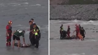 Delincuente intentó huir en el río Rímac pero murió ahogado (VIDEO)