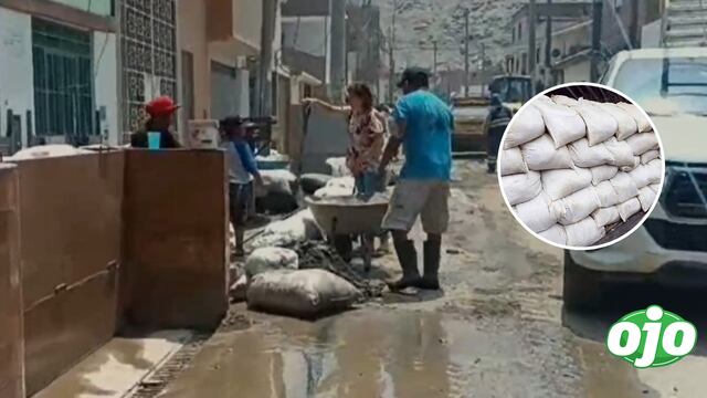 Chaclacayo: Vecinos colocaron sacos de arena ante posibles deslizamientos