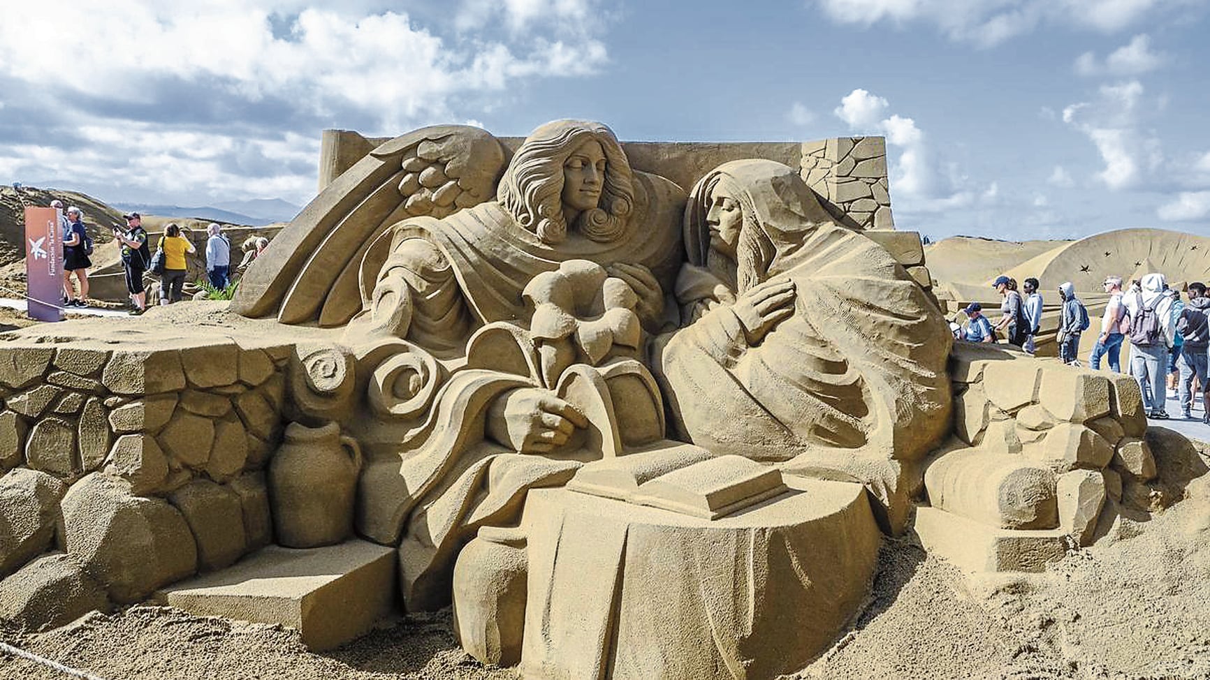 Los trabajos en arena son obras de arte.