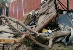 Vigilante casi pierde la vida tras impacto de una camioneta contra su caseta en Surco