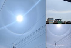 Halo solar sorprende en cielo limeño