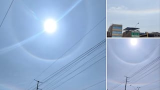 Halo solar sorprende en cielo limeño
