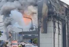 Mueren 22 al incendiarse fábrica y se busca a trabajadores desaparecidos