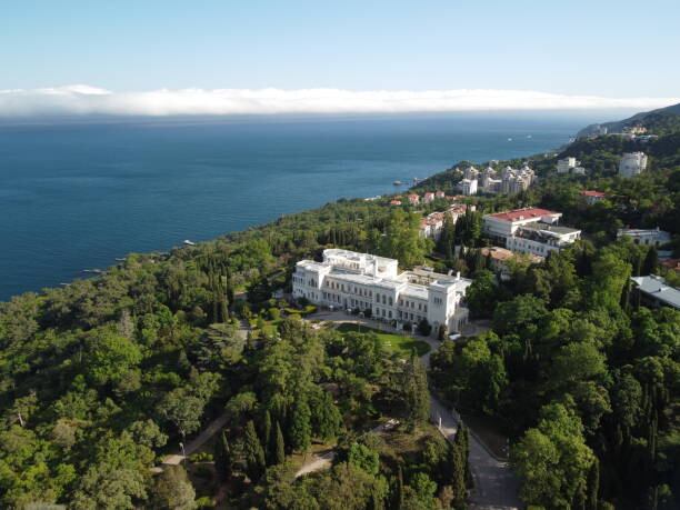 Livadia, Crimea. Livadia Palace - located on the shores of the Black Sea in the village of Livadia in the Yalta region of Crimea,