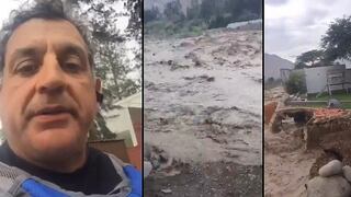 Sergio Galliani perdió parte de su casa y clama ayuda para Cieneguilla (VIDEO)