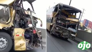 Cibernauta capta bus interprovincial destruido en pleno traslado y se vuelve viral