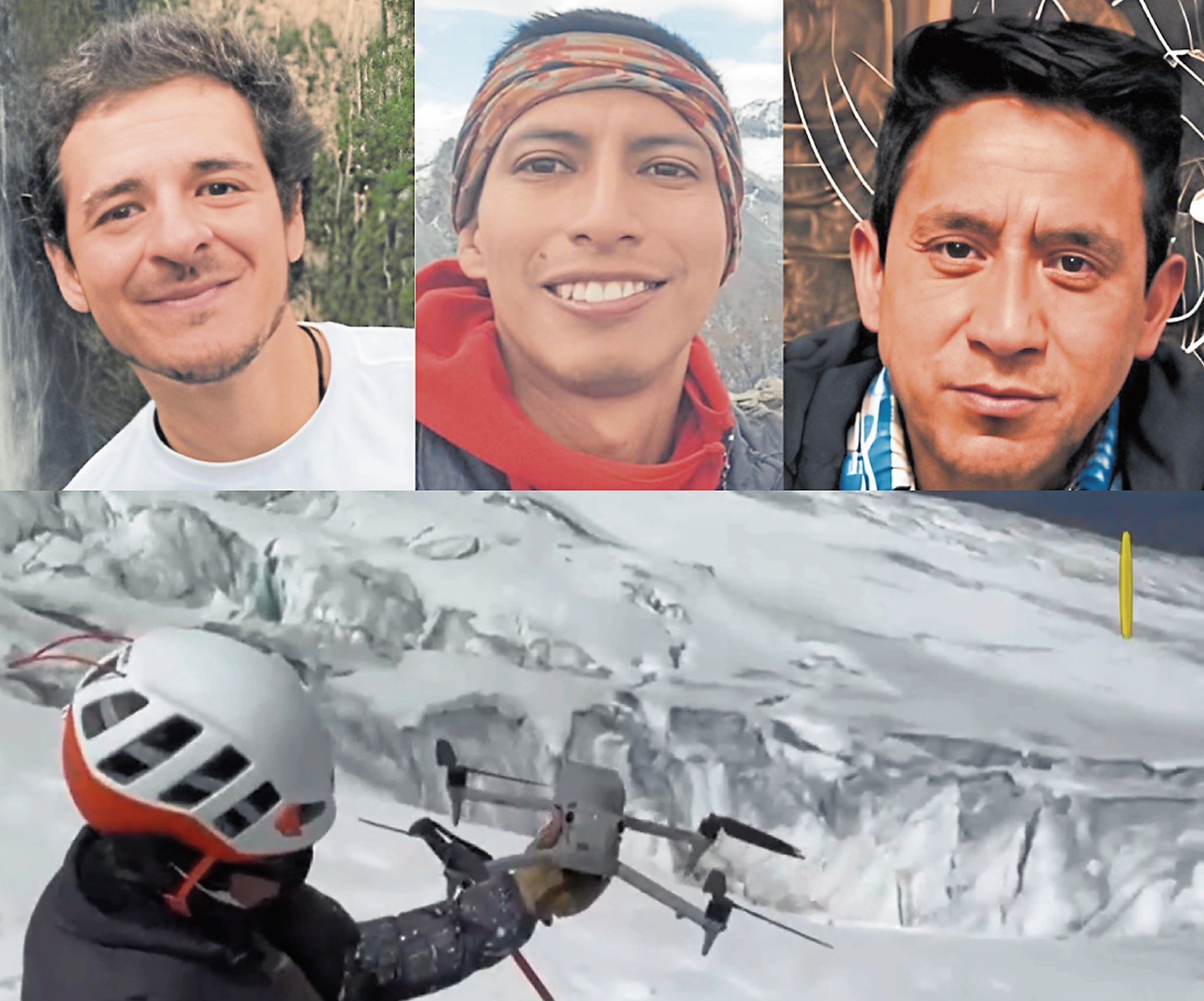Los tres montañistas deben ser buscados con mayor intensidad para su ubicación y rescate.