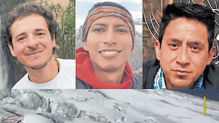 Hallan huellas de montañistas desaparecidos cuando descendían del nevado Huascarán